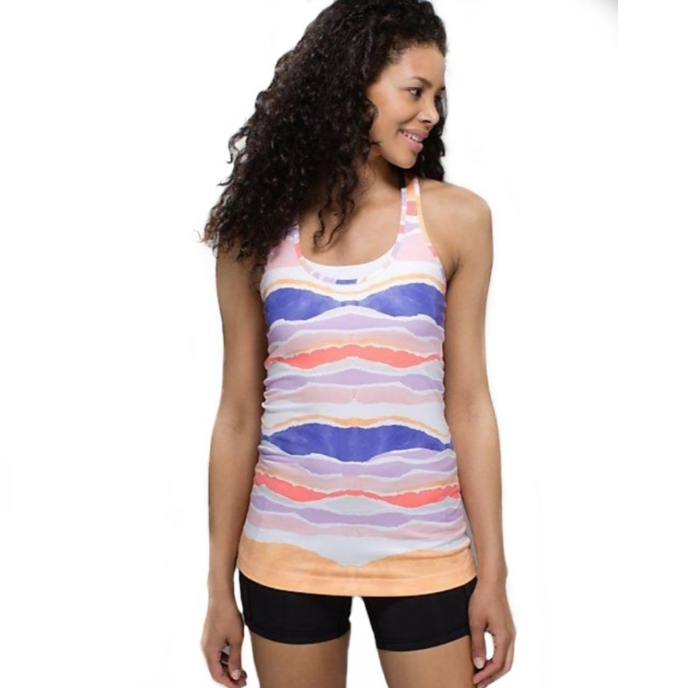 Lululemon cool racerback beacher strip tank top